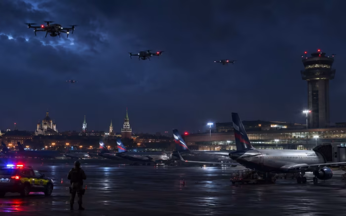 Aeroporturile din Moscova, închise temporar după un atac cu drone ucrainene