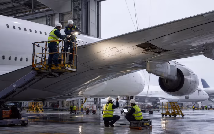 Airbus inspectează 16 avioane A380 după descoperirea fisurilor la aripi