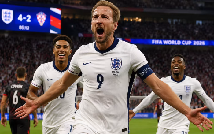 Anglia debutează spectaculos la CM 2026: 4-2 cu Croația