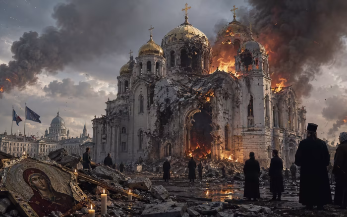 Lavra Pecerska din Kiev, lovită de atacurile Rusiei