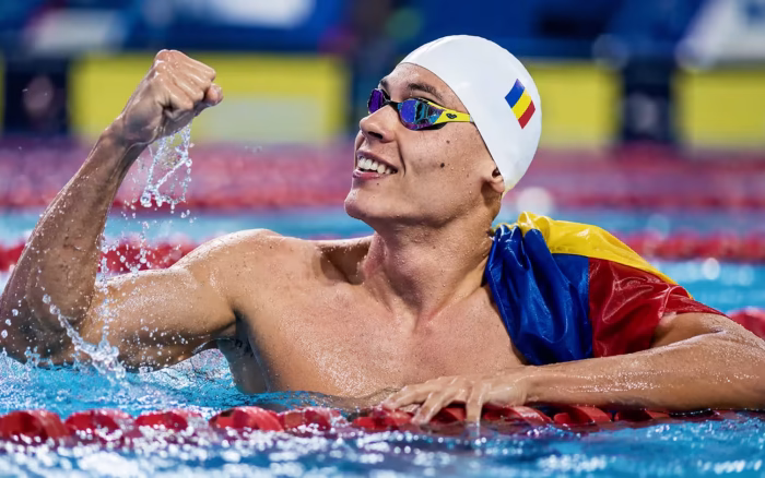 David Popovici, aur la 200 m liber la Trofeul Settecolli, cu record al competiției
