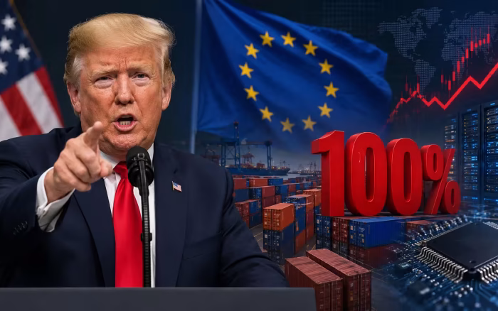 Donald Trump amenință Europa cu taxe vamale de 100% pentru taxele digitale
