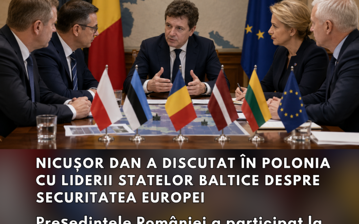 Nicușor Dan a discutat în Polonia cu liderii statelor baltice despre securitatea Europei