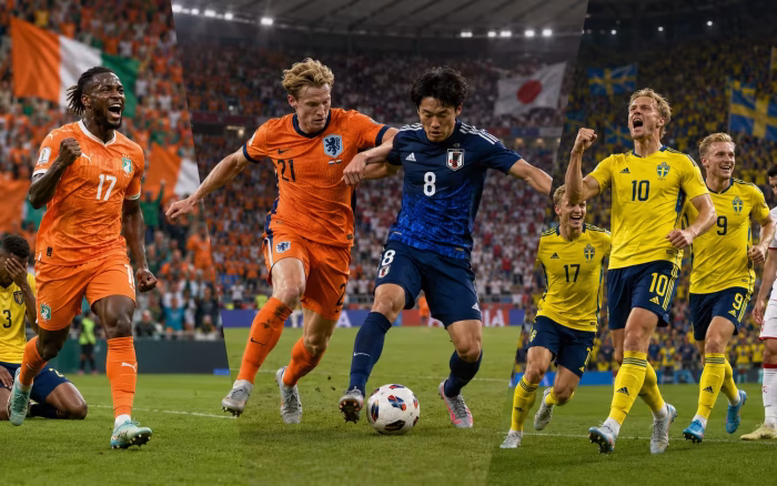 Spectacol la Cupa Mondială 2026: Suedia câștigă clar, Olanda remizează cu Japonia