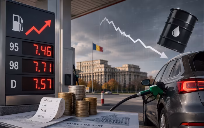 De ce se scumpesc carburanții în România când petrolul se ieftinește