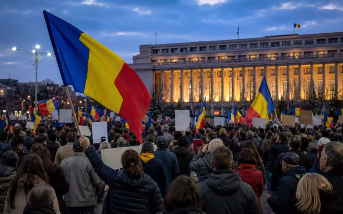 Protest în Piața Victoriei: „România e sub asediu”