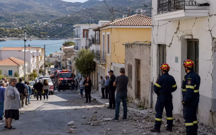 Două cutremure au zguduit insula Evia