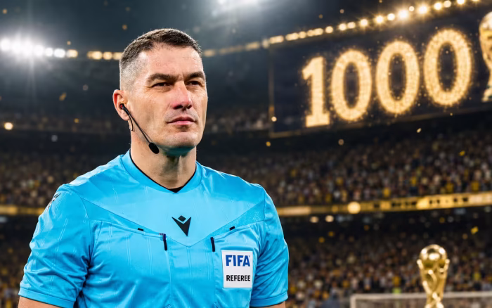 Istvan Kovacs arbitrează meciul 1000 din istoria Cupei Mondiale