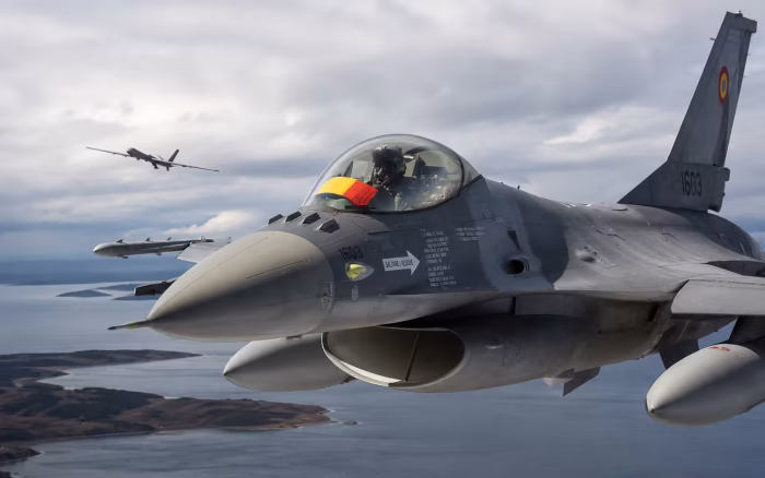 F-16 românesc a doborât o dronă în Estonia