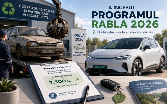 A început Rabla 2026. Ecotichete de până la 18.500 de lei
