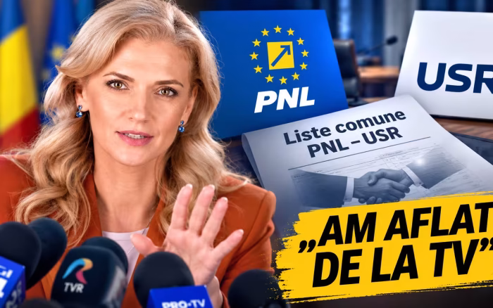 Alina Gorghiu atacă planul listelor comune PNL–USR: „Am aflat de la TV”