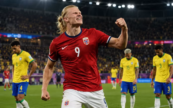 Brazilia, eliminată de Norvegia la Cupa Mondială. Haaland duce „vikingii” în sferturi