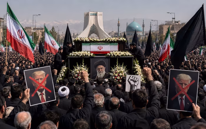 Funeraliile lui Ali Khamenei, marcate de apeluri la răzbunare împotriva lui Donald Trump