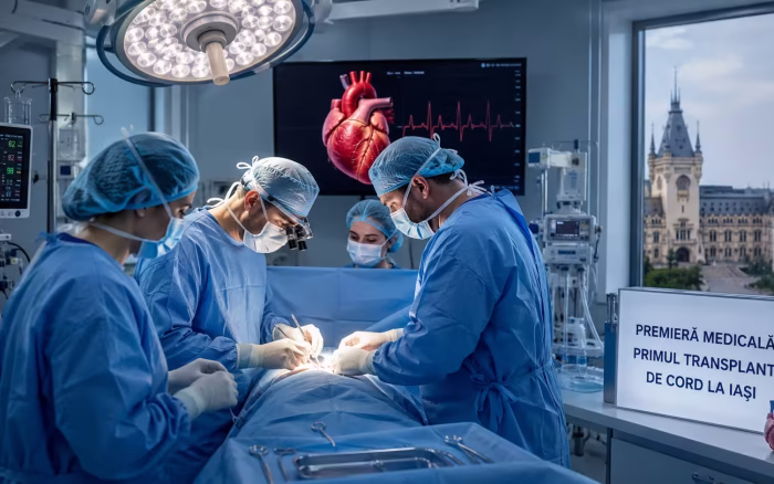 Primul transplant de cord realizat la Iași