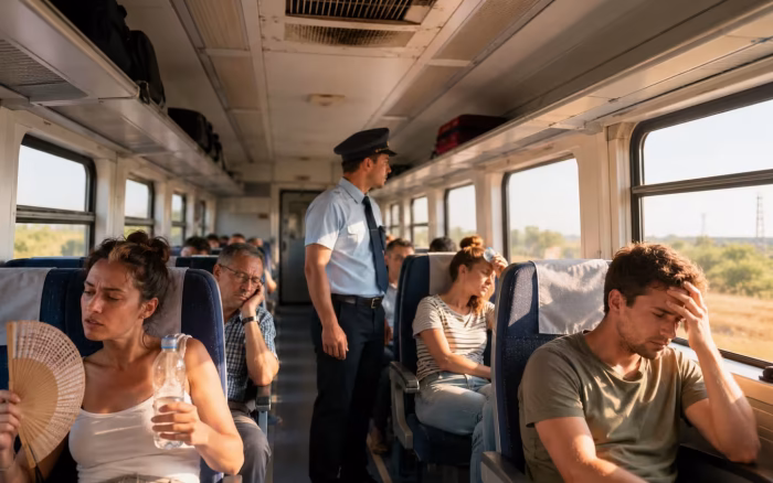 Probleme în trenurile CFR: aerul condiționat, principala reclamație