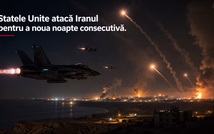 SUA atacă Iranul pentru a noua noapte. Teheranul susține că două petroliere au fost imobilizate