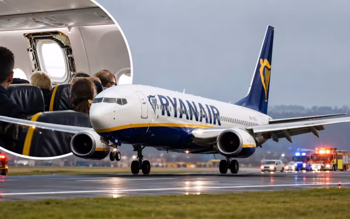 Incident grav într-un avion Ryanair. Un geam s-a desprins în zbor
