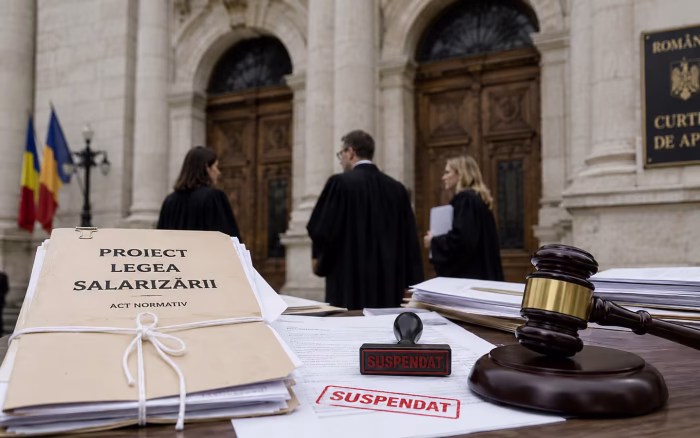 Curtea de Apel suspendă procedura proiectului noii legi a salarizării