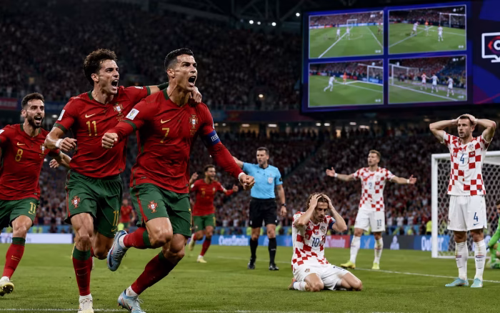 Portugalia elimină Croația după un thriller uriaș: gol decisiv în 90+4 și egalare anulată în 90+13