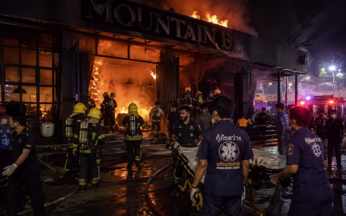 Incendiu într-un pub din Bangkok: 27 de morți