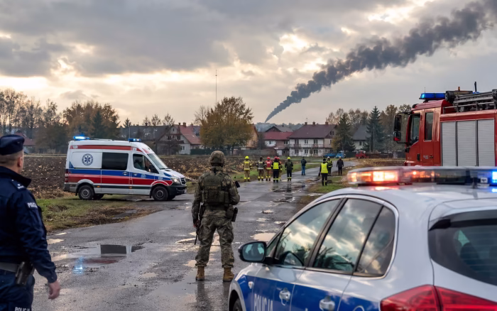 O rachetă rusească a ajuns în Polonia