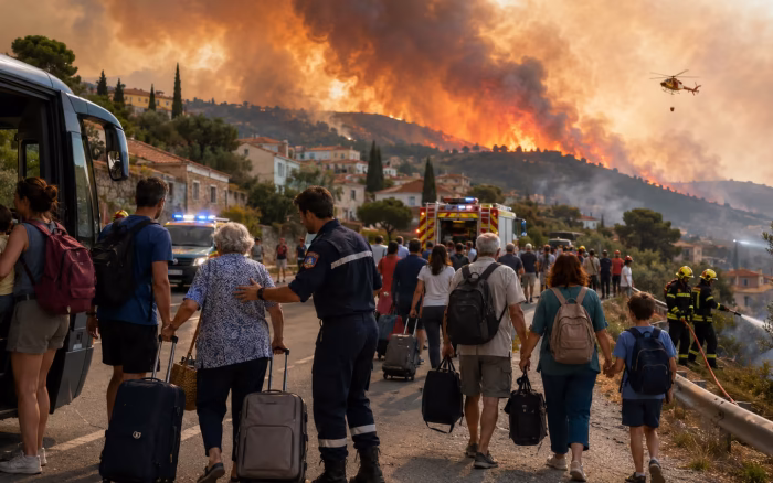 Peste 250.000 de persoane, evacuate din Franța și Spania din cauza incendiilor