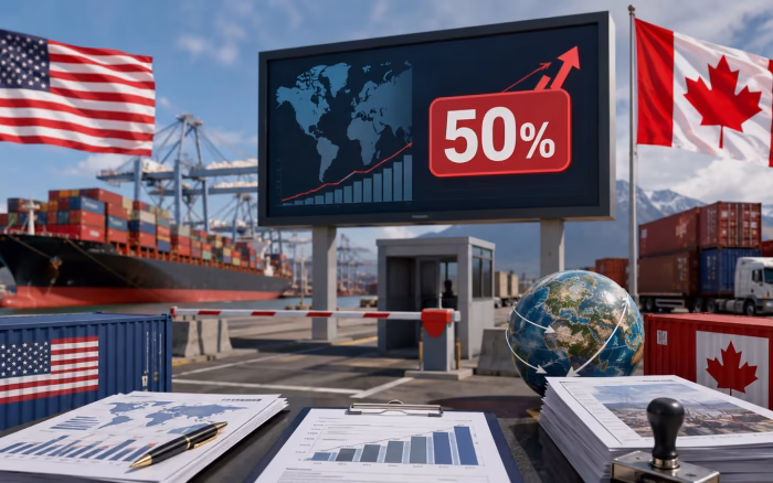 SUA impun tarife de 50% pentru importuri canadiene de aproape 20 de miliarde de dolari