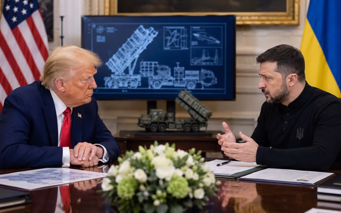 Trump și Zelenski discută producerea rachetelor Patriot în Ucraina